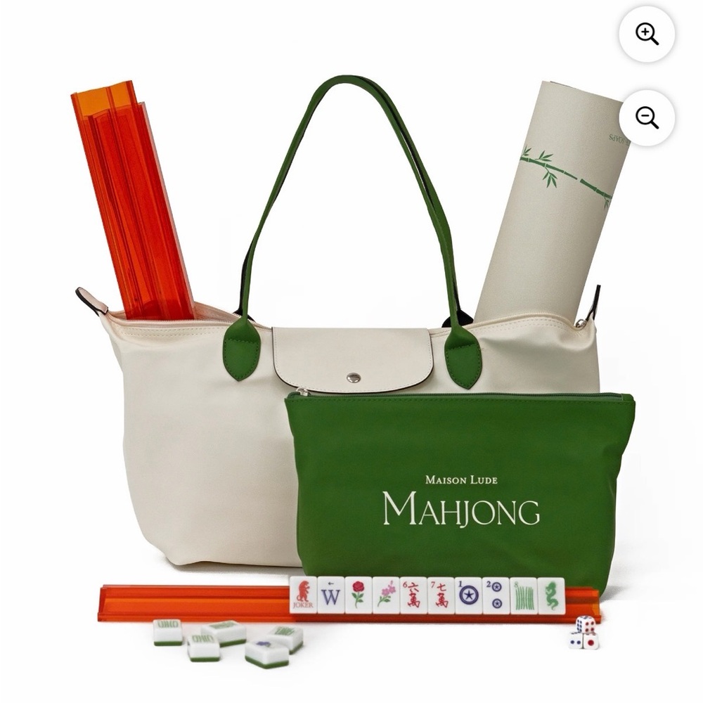 Maison Lude Limited Edition 160-Piece Mahjong Set with Wildlife Design